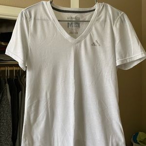 Adidas White Ultimate Tee Workout Top (Women)